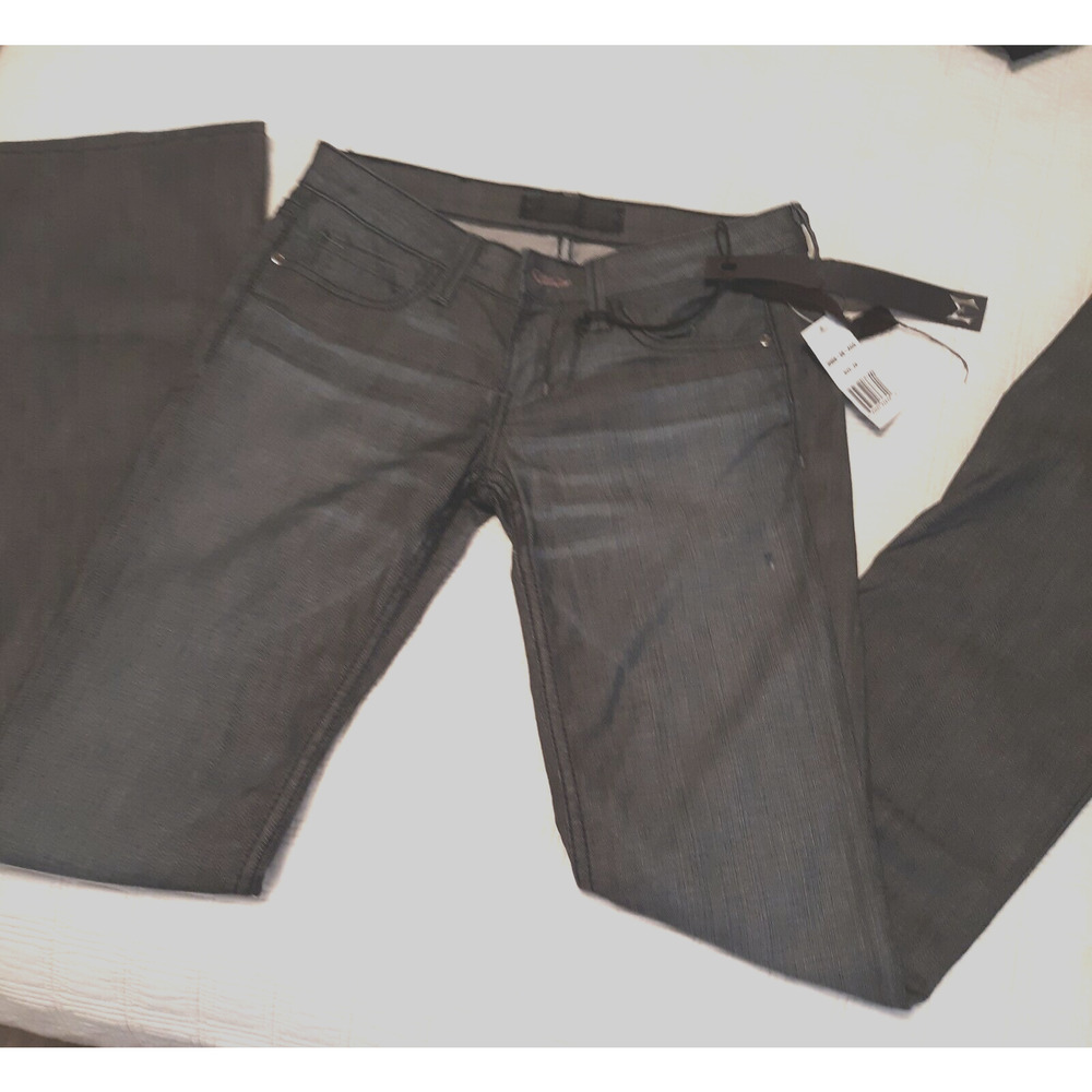 Monarchy Women's Black Bootcut Jeans Size 26 Small New with Tags Made in USA